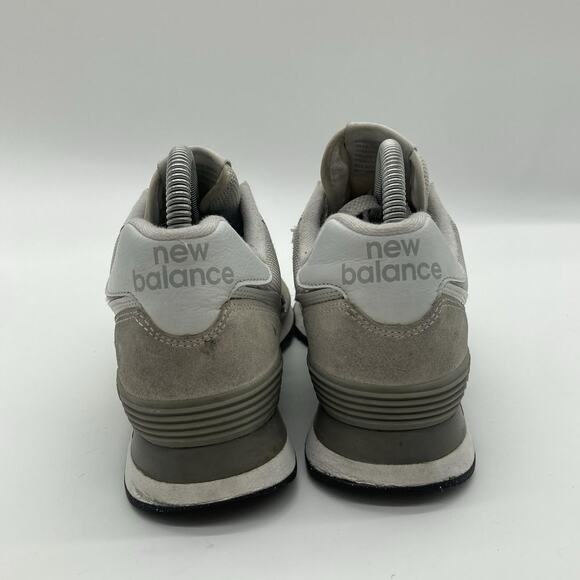 Womens Size 8 New Balance 574 Core Pack Nimbus Cloud White Beige Shoes WL574EVW - Picture 7 of 9